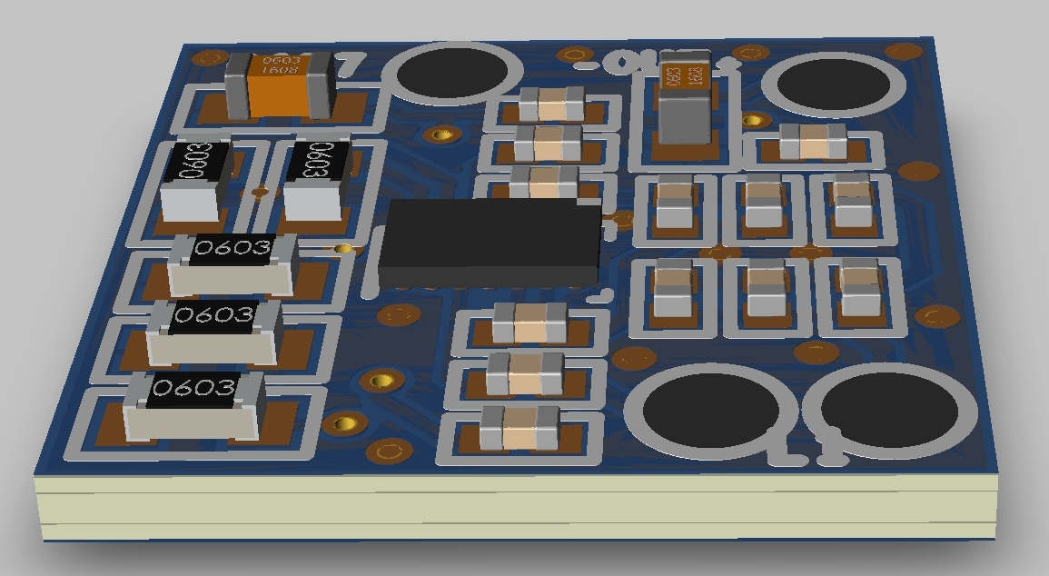 Návrh s obvodem BGA 3x2mm, pitch 0,4mm